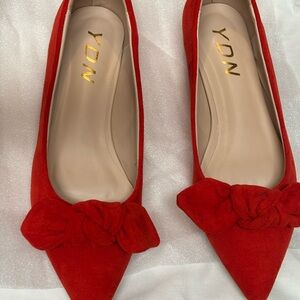YDN Scarlet Bow Flats